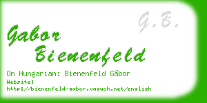 gabor bienenfeld business card
