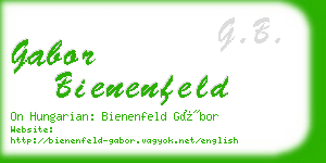 gabor bienenfeld business card